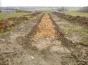 Thumbnail of Photo 1020124 southwest facing representative section of trench 112 taken at Hunts Green Farm