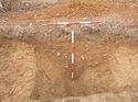 Thumbnail of Photo 1020020 north facing representative section of trench 118 taken at Hunts Green Farm