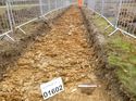 Thumbnail of Photo 1020056 south facing representative section of trench 95 taken at Hunts Green Farm