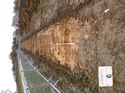 Thumbnail of Photo 1020062 northwest facing representative section of trench 109 taken at Hunts Green Farm