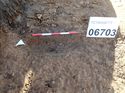 Thumbnail of Photo 020019 south facing section of posthole [906703] taken at Hunts Green Farm