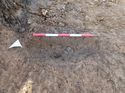 Thumbnail of Photo 020020 south facing section of posthole [906703] taken at Hunts Green Farm