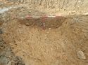Thumbnail of Photo 040096 south facing section of ditch [902105] taken at Hunts Green Farm