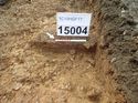 Thumbnail of Photo 050130 northwest facing section of pit [915004] taken at Hunts Green Farm
