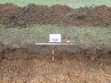 Thumbnail of Photo 110309 west facing representative section of trench 134 taken at Hunts Green Farm