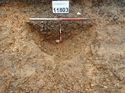 Thumbnail of Photo 170565 north facing section of pit [911803] taken at Hunts Green Farm