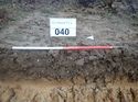 Thumbnail of Photo 190705 southeast facing representative section of trench 40 taken at Hunts Green Farm