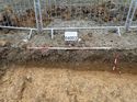 Thumbnail of Photo 200774 south view of trench 18 taken at Hunts Green Farm