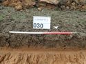 Thumbnail of Photo 230848 north facing representative section of trench 30 taken at Hunts Green Farm