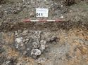 Thumbnail of Photo 230859 south facing section of stoney deposit taken at Hunts Green Farm