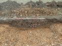 Thumbnail of Photo 240939 north facing section of pit [900904] taken at Hunts Green Farm
