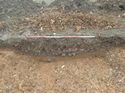 Thumbnail of Photo 240941 north facing section of pit [900904] taken at Hunts Green Farm