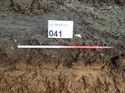 Thumbnail of Photo 240996 west facing representative section of trench 41 taken at Hunts Green Farm
