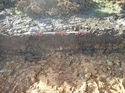 Thumbnail of Photo 271145 east facing representative section of trench 73 taken at Hunts Green Farm