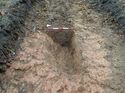 Thumbnail of Photo 301211 northwest facing section of ditch terminus [904405] taken at Hunts Green Farm