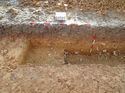 Thumbnail of Photo 011249 north facing section of ditch [904005] taken at Hunts Green Farm view 1