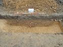 Thumbnail of Photo 021305 south facing section of pit [902712] taken at Hunts Green Farm