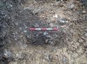 Thumbnail of Photo 021327 southeast facing section of pit [906106] taken at Hunts Green Farm view 1 no board