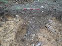 Thumbnail of Photo 021329 northeast facing section of pit [906106] taken at Hunts Green Farm view 2 no board