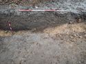 Thumbnail of Photo 021356 southwest facing section of pit [907310] taken at Hunts Green Farm view 2 no board