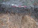 Thumbnail of Photo 021362 southwest facing section of pit [905811] taken at Hunts Green Farm view 2 no board