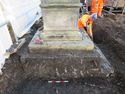 Thumbnail of FOOTING OF THE MONUMENT OF 1ST EARL ROSSE, BARON OF OXMANTOWN EXPOSED ALONG TRENCH EDGE