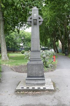 West panel of the monument to the Christie family.