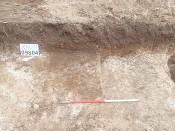 Example of no archaeology trench. Copyright HS2 Ltd. 