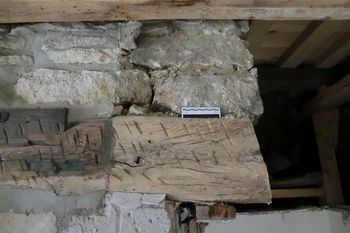 NbW corner of fireplace at top. Looking WbS.