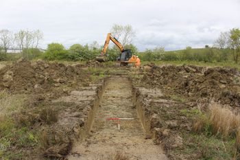 fieldsec1-423115: Site Data from an Archaeological Evaluation at Conference Way, Vale Park, Evesham May 2021. Copyright:  Worcestershire Archaeology
