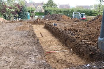fieldsec1-423112: Images from an Archaeological Evaluation at Rosedale, Station Road, Chipping Campden, Gloucestershire 2021. Copyright:  Worcestershire Archaeology