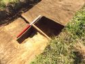 Thumbnail of Tr5 oblique of ditch [1504] and pit [1505]