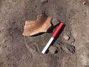 Thumbnail of Large pot sherd with corrected settings