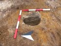 Thumbnail of W-facing section of posthole