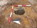Thumbnail of W-facing section of posthole