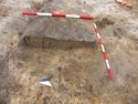 Thumbnail of W-facing section of post pad/hole