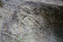 Thumbnail of Single eye petroglyph I01 in quarry bay in interior of Rano Raraku