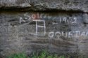 Thumbnail of Quarry bay where eye petroglyphs I07 are located.