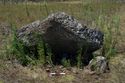 Thumbnail of Propped natural stone (AMS011)  adjacent to the ara moai