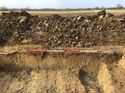 Thumbnail of Trench 384 possible pit with unknown function section 384006 facing SW