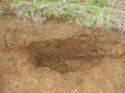 Thumbnail of [19406] NE facing section of pit, no scale, looking SW