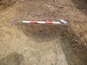 Thumbnail of Ditch, SW facing section, trench 437, looking NE