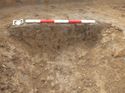 Thumbnail of Cut of ditch, NE facing section, trench 270, looking SW