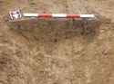 Thumbnail of Cut of ditch, NE facing section, trench 270, looking SW