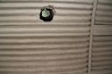 Thumbnail of View of the former stove flue hole