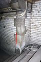 Thumbnail of Join between tunnel wall and steps to County Hall wall