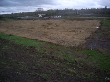 South East facing general shot of site