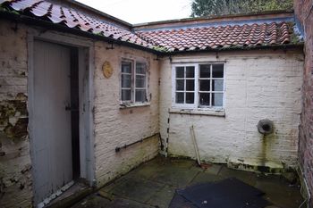 The Old Rectory: Exterior Courtyard. Facing North-West.
