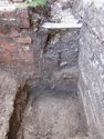 Thumbnail of View to S. Footing and drain. Photo of section 1