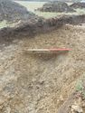 Thumbnail of Evaluation Area 2, Trench 8 NE facing section of linear [804], 1M scale, view from NE